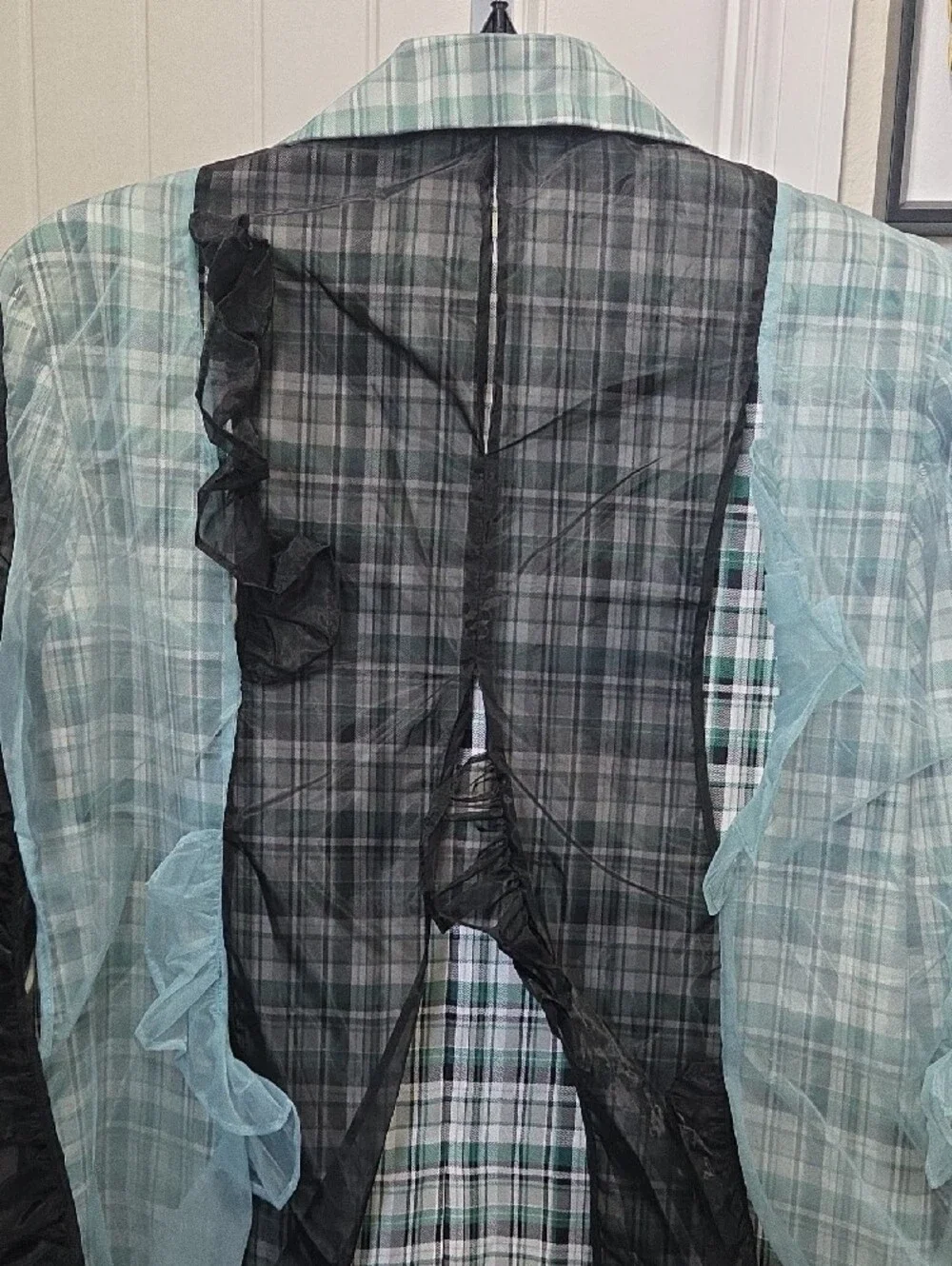 N/A mint plaid